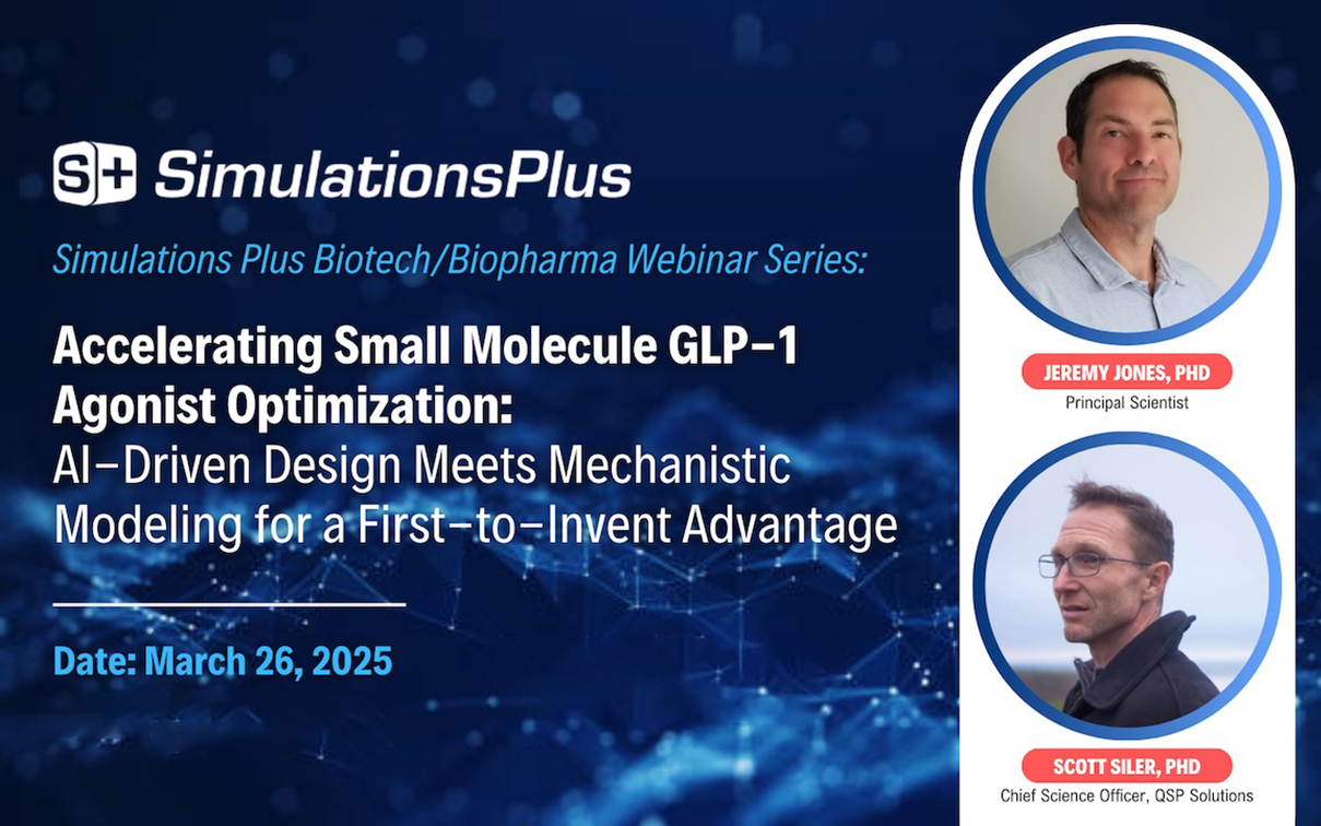 Video | Accelerating Small Molecule GLP-1 Agonist Optimization: AI-Driven Design Meets Mechanistic Modeling for a First-to-Invent Advantage