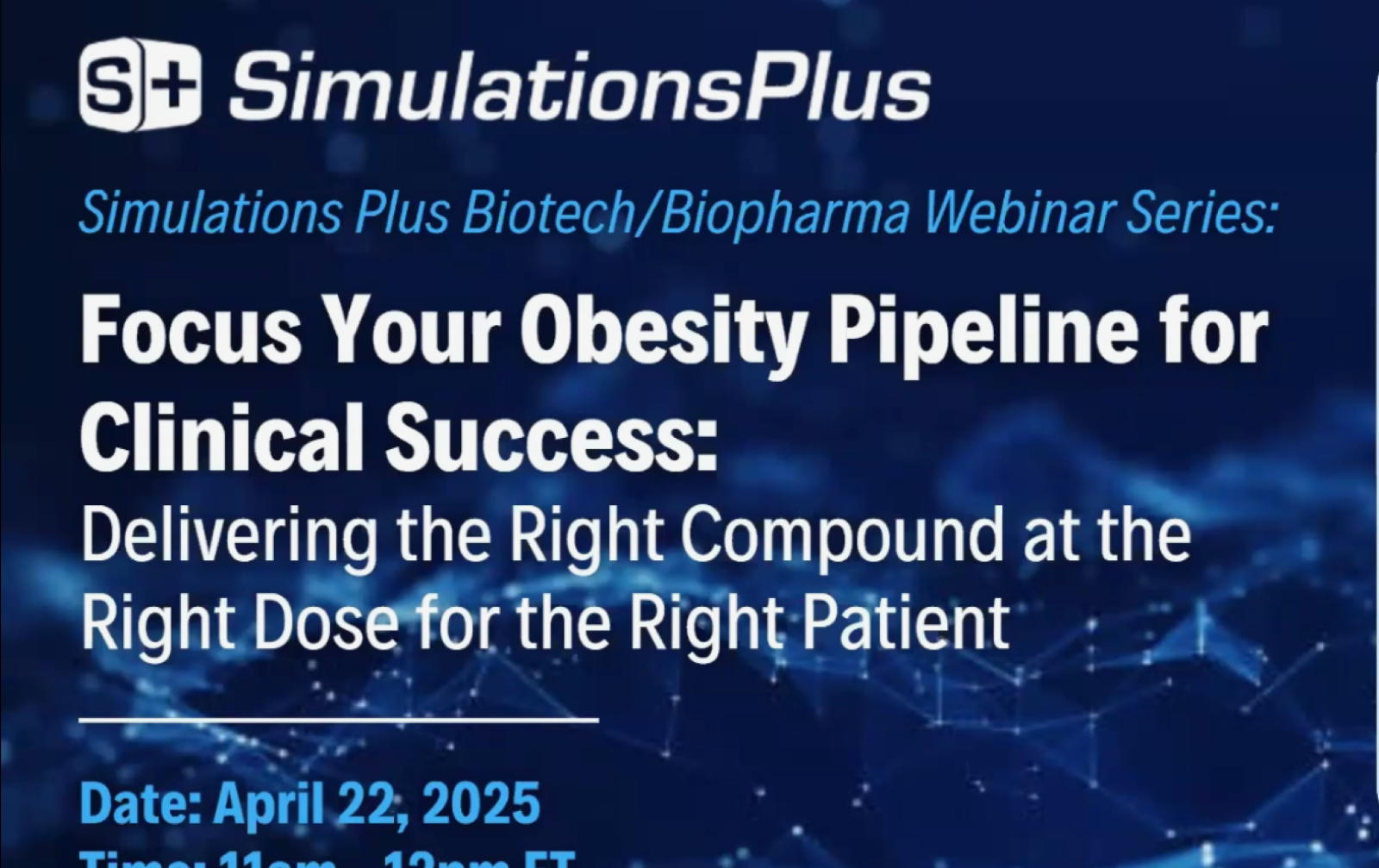 Video | Focus Your Obesity Pipeline for Clinical Success: Delivering the Right Compound at the Right Dose for the Right Patient